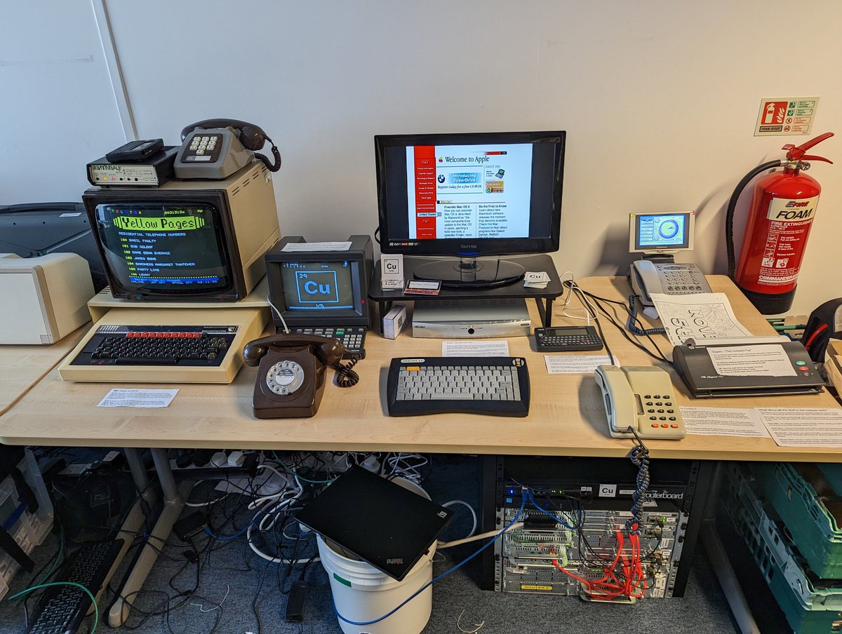 All setup and working. We're at the Cambridge Museum for Computing History all weekend, come say hello