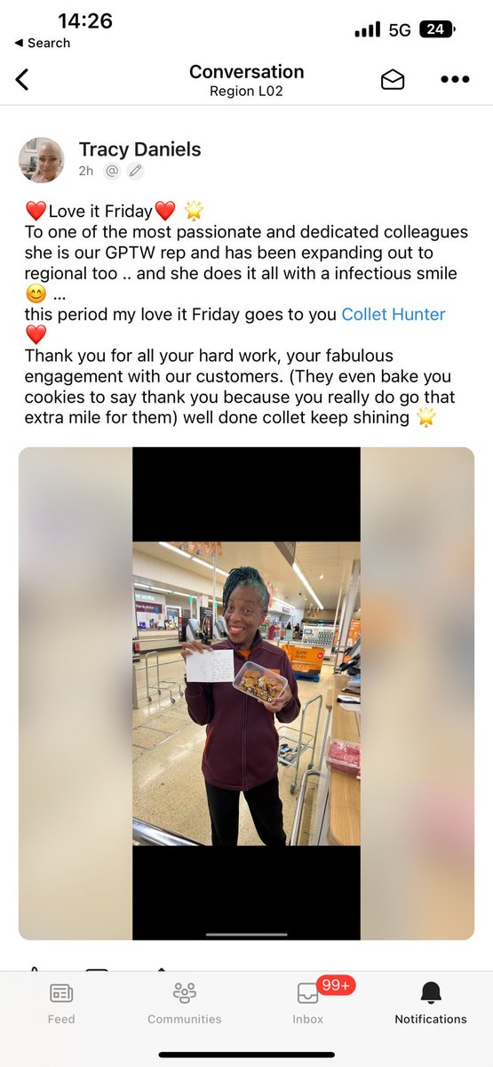 JRHYouthSupport's tweet image. ⁦@SainsburysNews⁩ ‘Well-being Champion’ at work family is everything thanks for the love #sainsburys #together #weekendjob 🥰👍🏽😆💝💪🏾⁦@sainsburys⁩