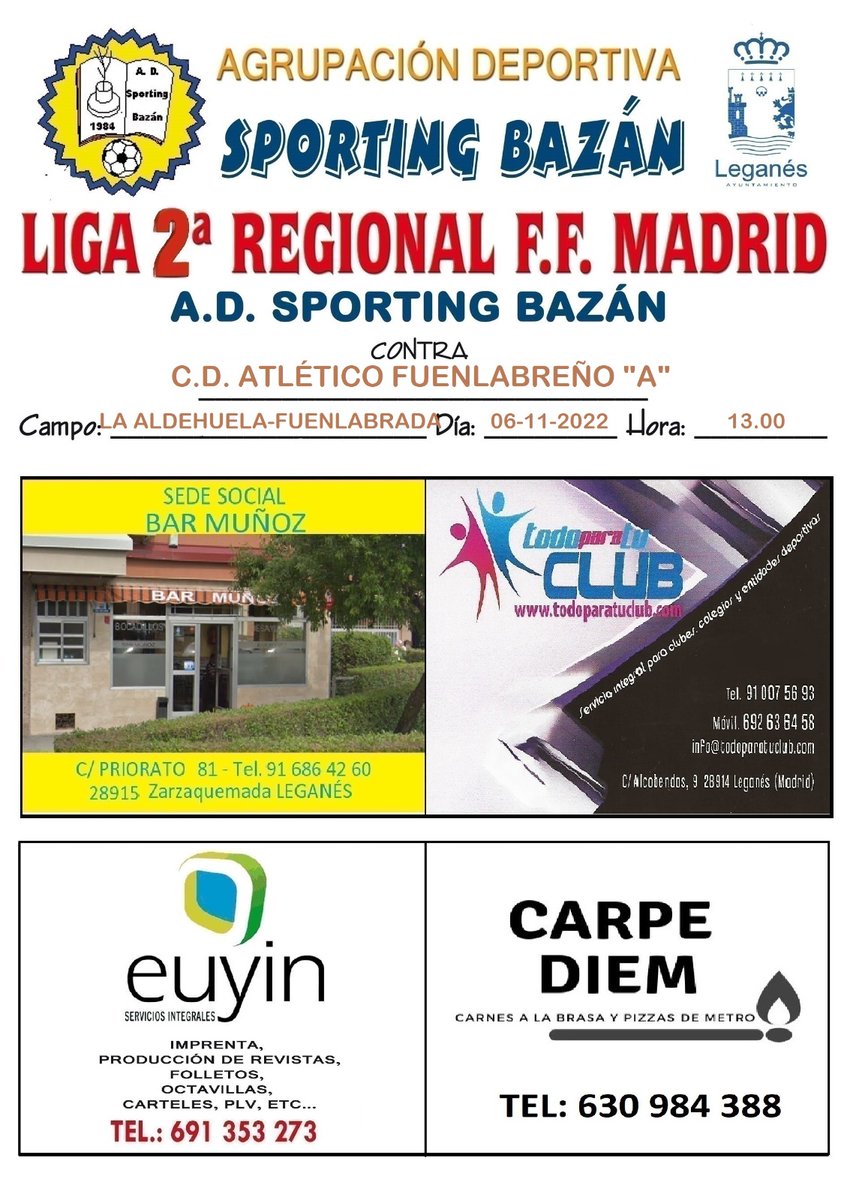 A.D. Sporting Bazán tweet media