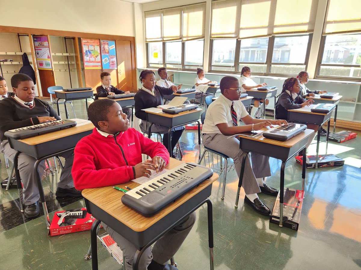 DocAdam54's tweet image. Learning to play keyboard at St.Anthony/St.Paul Nanuet campus.