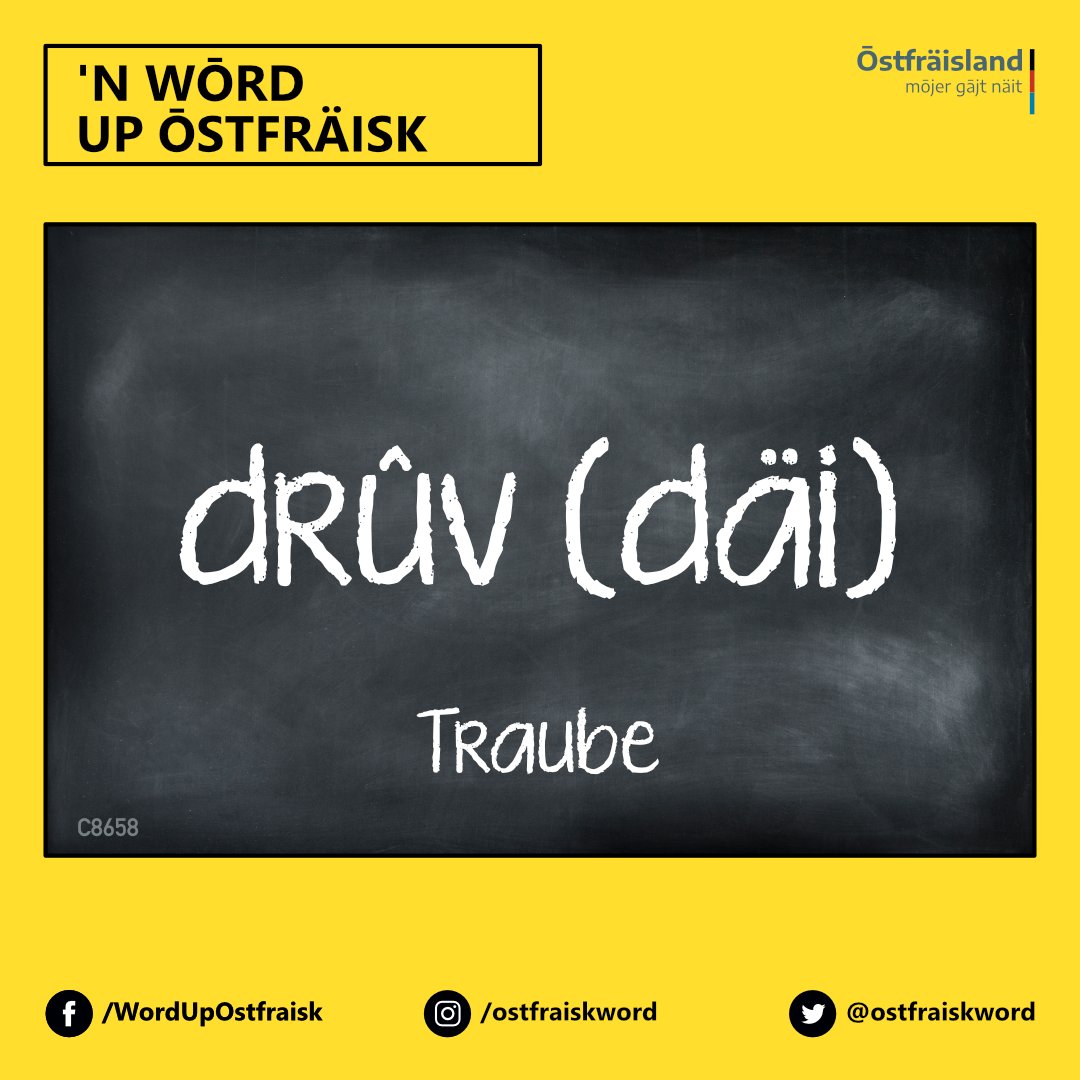 ostfraiskword's tweet photo. drûv (däi) | Traube

#ōstfräisk #ostfriesisch #Ōstfräisland #Ostfriesland #Fräisland #Friesland https://t.co/XDrJe1LR8g