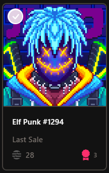 ElfPunkNFT's tweet photo. Elf Punk #1294 aka The Punk has been sold for 28 APT @TopazMarket , our new ATH!
Sales bot coming on Monday be prepared 🙂!

#AptosEcosystem #AptosNFTs #ElfPunk https://t.co/3lnN6yianJ