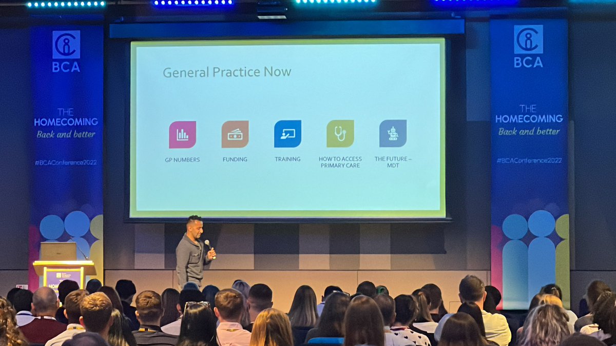 “It takes more than one type of practitioner to treat a patient.” <a href="/DrAmirKhanGP/">Dr Amir Khan GP</a> talking about how diversifying primary care practitioners can help address the current challenges faced by the #NHS. #BCAConference2022