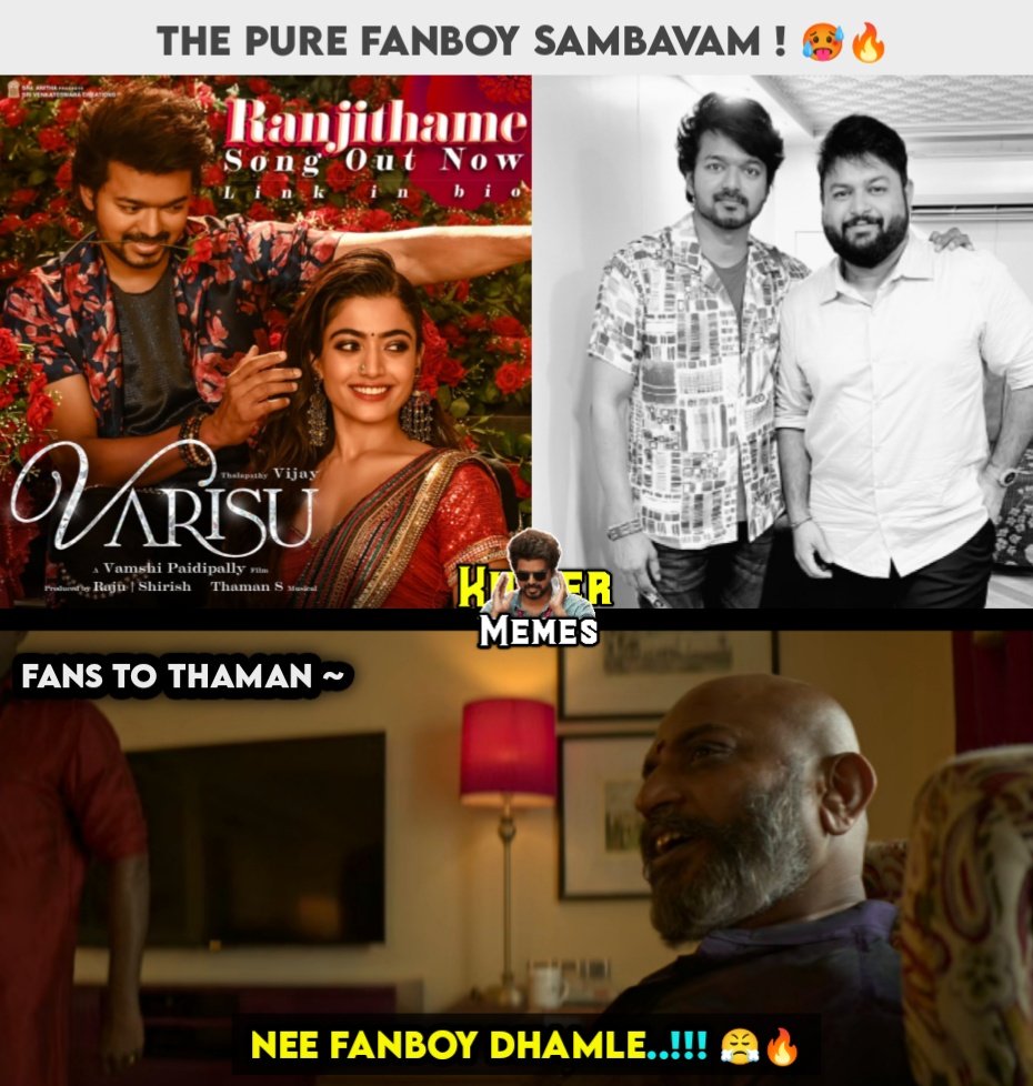 CaptainKiller__'s tweet photo. He proved !😤🔥 @MusicThaman Supremacy ⚡🔥 #Ranjithame 

#Varisu #VarisuPongal @actorvijay https://t.co/MQ9cN3Yww8