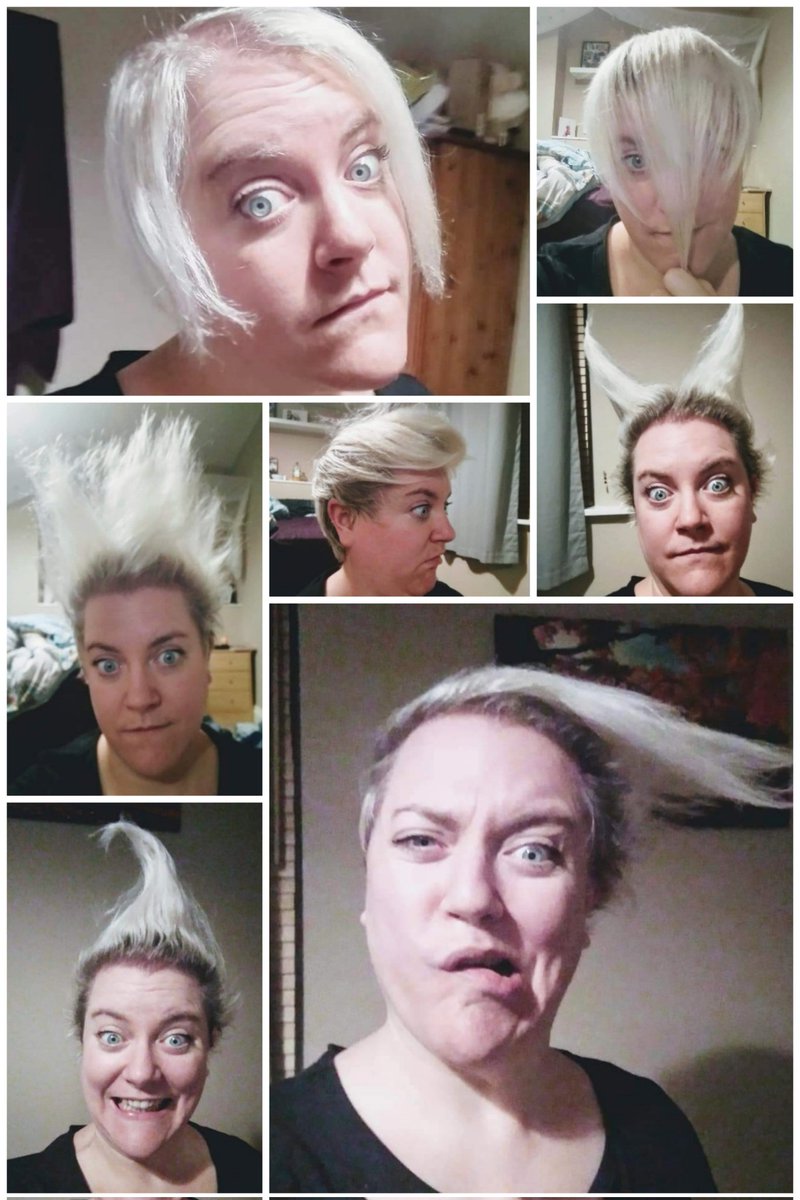 The only regret I have about chopping me mop... Its multiple personalities. This gem from 4 years ago.