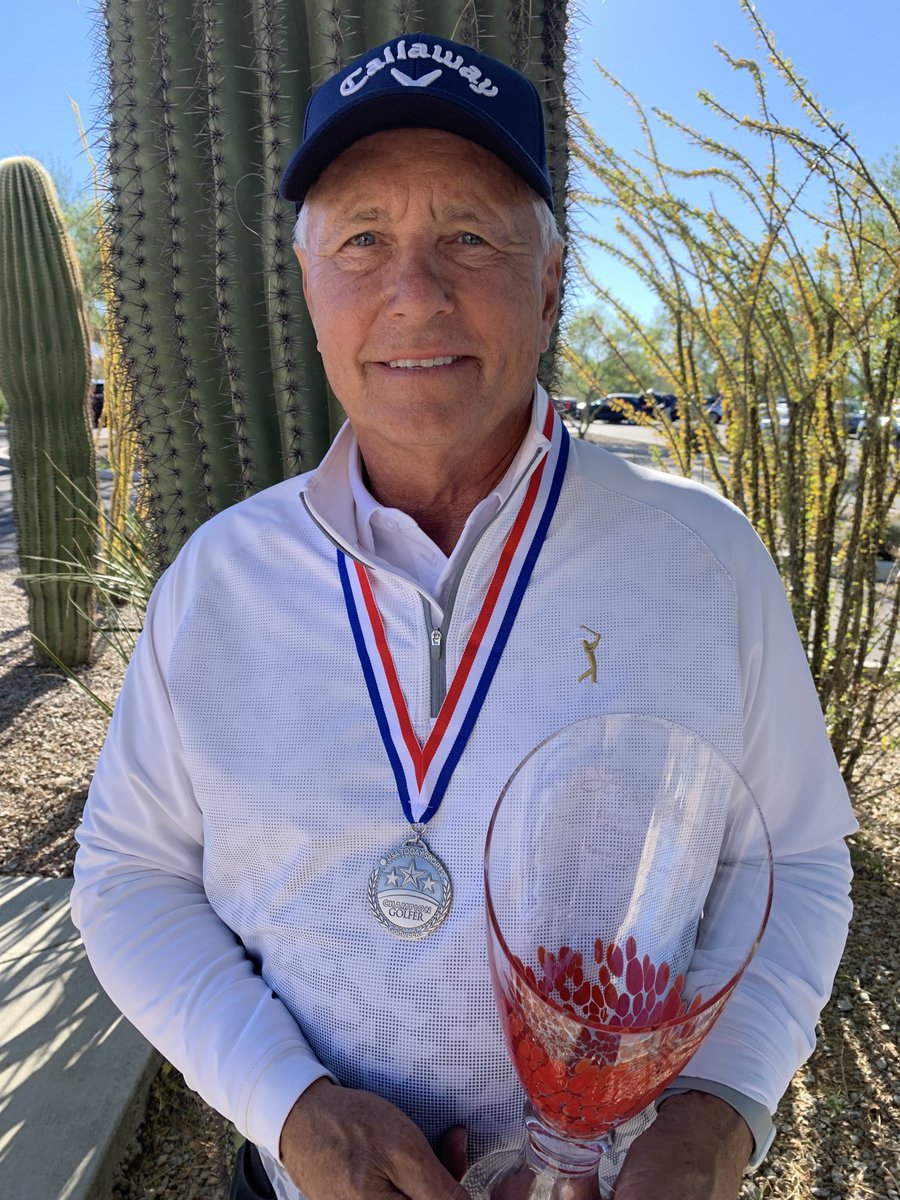 This guy is just plain GOOD! Indiana’s Robin Rubrecht ran away from the field to take home the hardware at the Golfweek Senior Desert Showdown. Posted the low tournament round of 65.  ⁦<a href="/Sewailo/">Sewailo Golf Club</a>⁩ ⁦<a href="/IndianaGolf/">Indiana Golf</a>⁩ ⁦<a href="/golfweek/">Golfweek</a>⁩