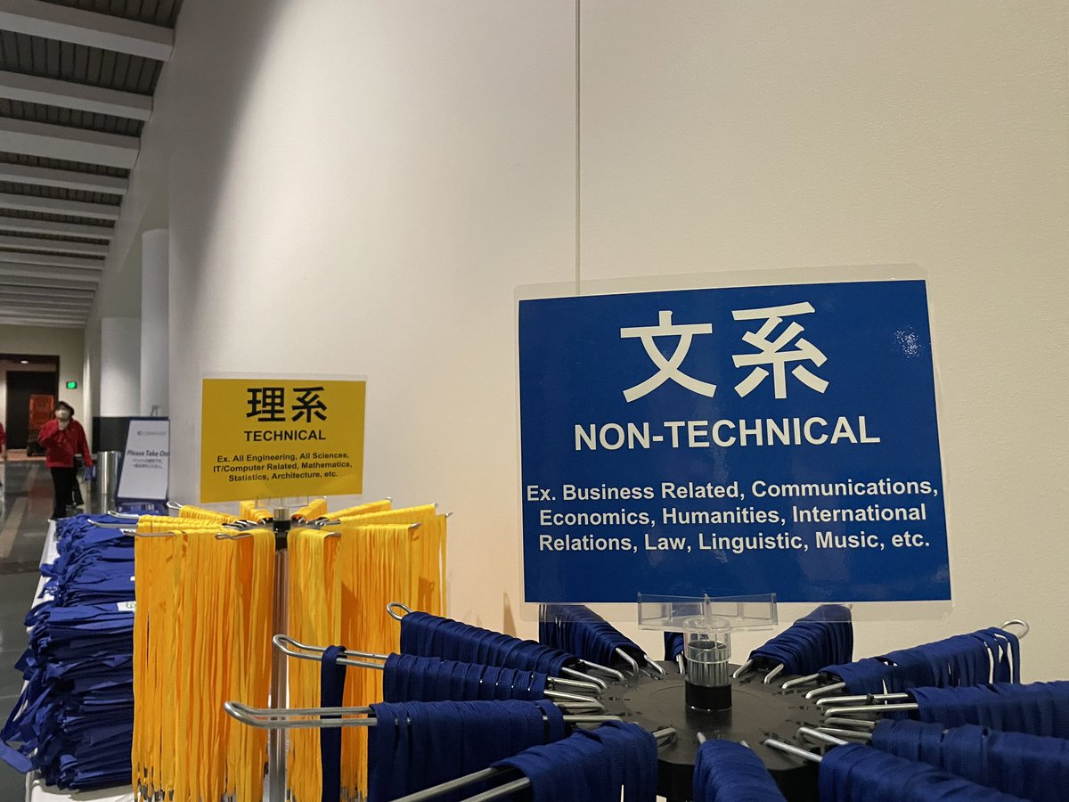 理系・文系、って分けてるのも意味わからんし、英訳がTechnical・Non-Technicalなのももっと意味わからん ツッコミどころ多すぎ