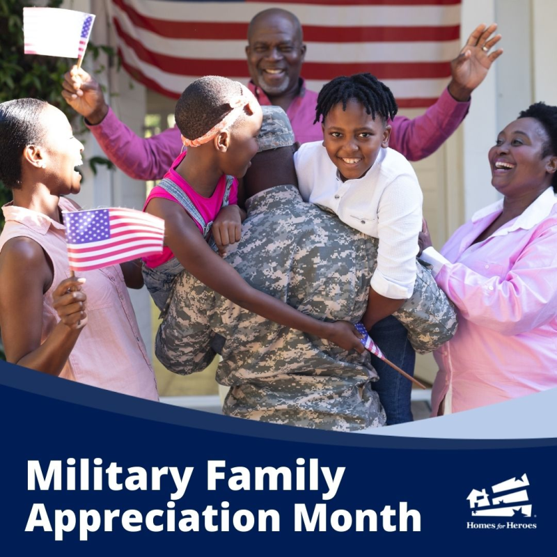 It's #MilitaryFamilyAppreciationMonth ! We want to thank the military families in our community - for all their sacrifices and support for our country's soldiers. #ForHeroes
