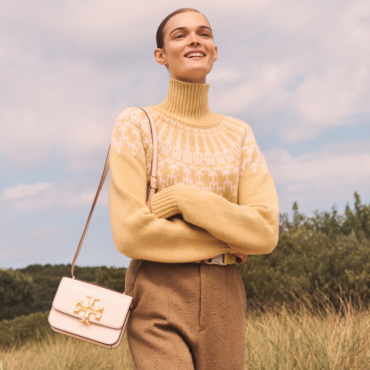 Just arrived: the Merino Fair Isle Sweater, now available in shea butter and ivory. #TorySport