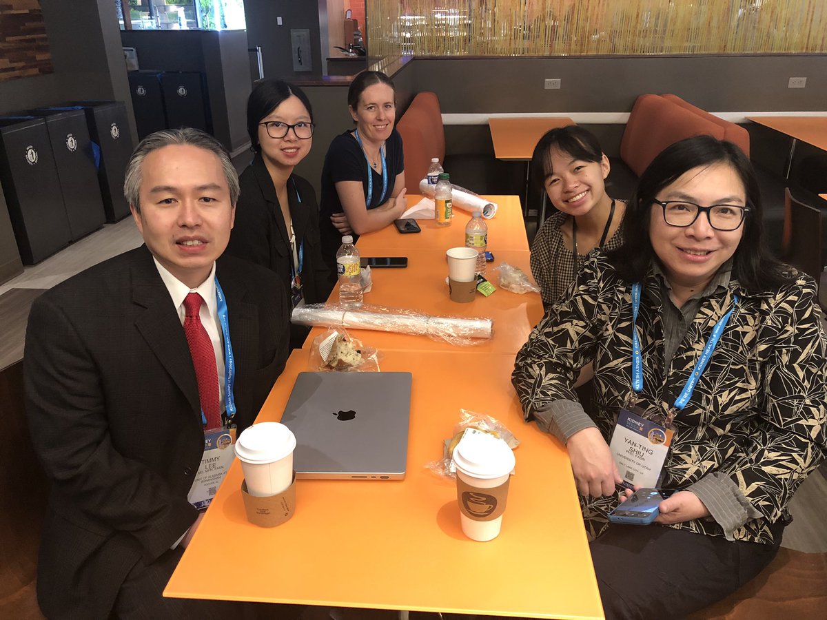 Enjoyed reconnecting with the Shiu lab at the ASN for breakfast to further our vascular access collaboration.