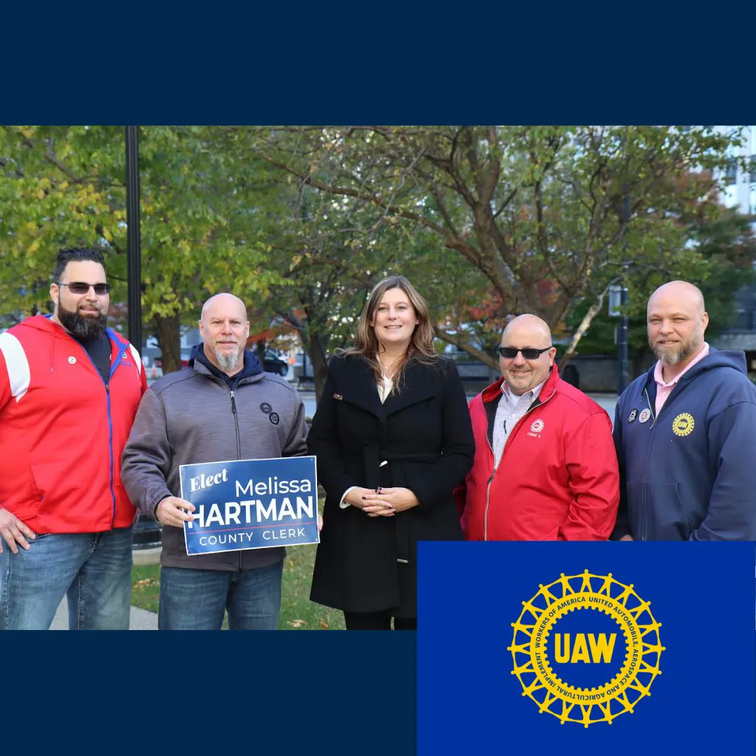 The <a href="/UAW/">UAW</a> represents our local auto industry workers, including in my hometown of Hamburg, and I couldn't be more proud to have your support!