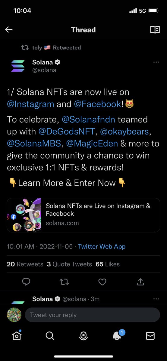 progenit00r's tweet photo. @toly @STACCoverflow @0xCryptoSheik Cheers toly https://t.co/IjpSHohC8C