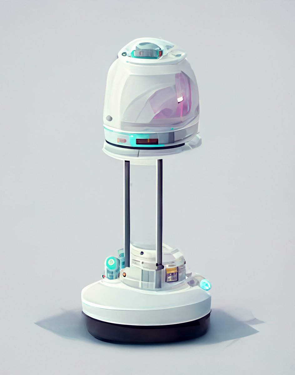 PicturesBeyond's tweet photo. **isometric 3D view of a miniature futuristic robot**

#aiart #aiartcommunity #digitalart #aicraft #stablediffusion #stablediffusionart #dalle2 #midjourneyart #discord https://t.co/OKWb1KG5Em