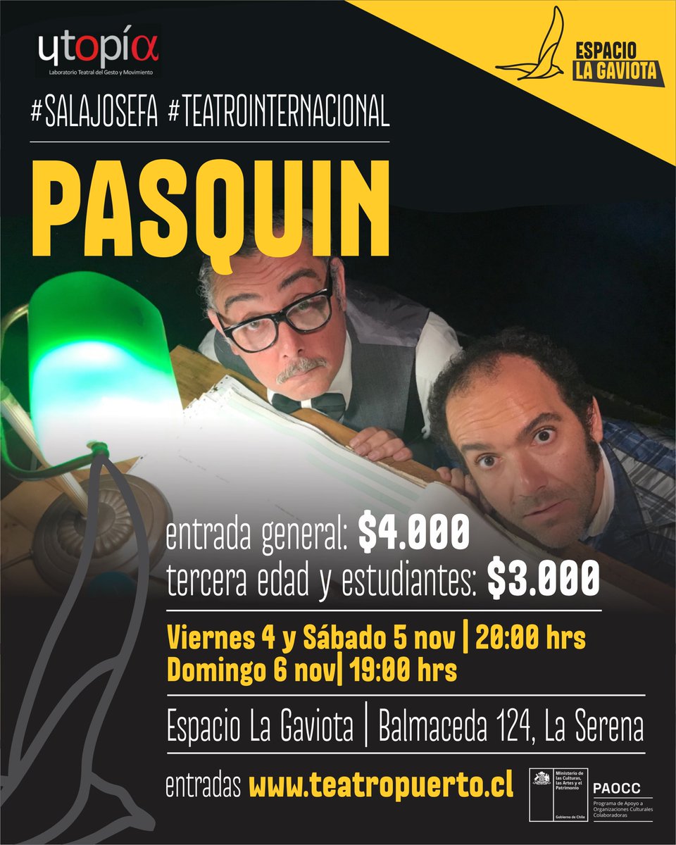 Ensayando en #Salajosefa.  Nos vemos hoy y mañana en PASQUÍN