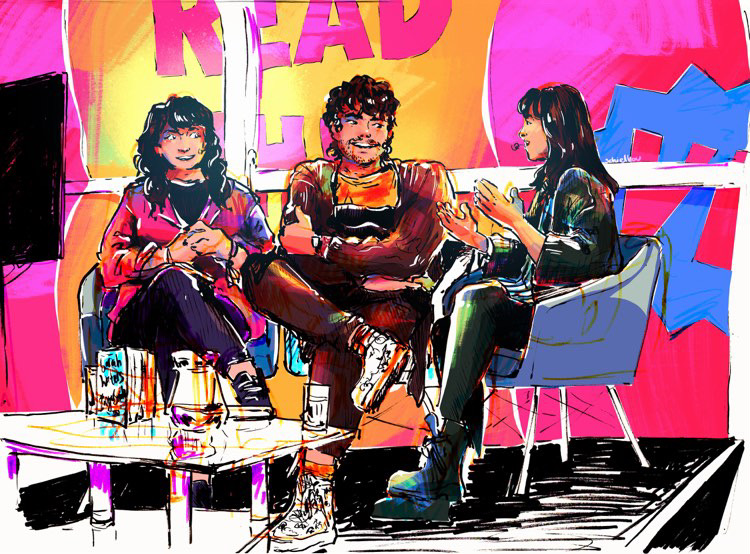 BSBookPod's tweet image. The most love to @schielbou for capturing ourselves and @RowanHLB in the Voicebox tent last month!! If we could be this cute around the clock that'd be really great thx x x x