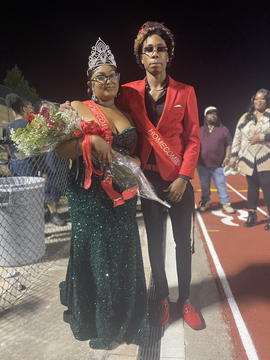 Congrats to the BHS Homecoming King &amp; Queen, CJ Taylor and Kanijah Alexander!! #hoco22 #s2n3or