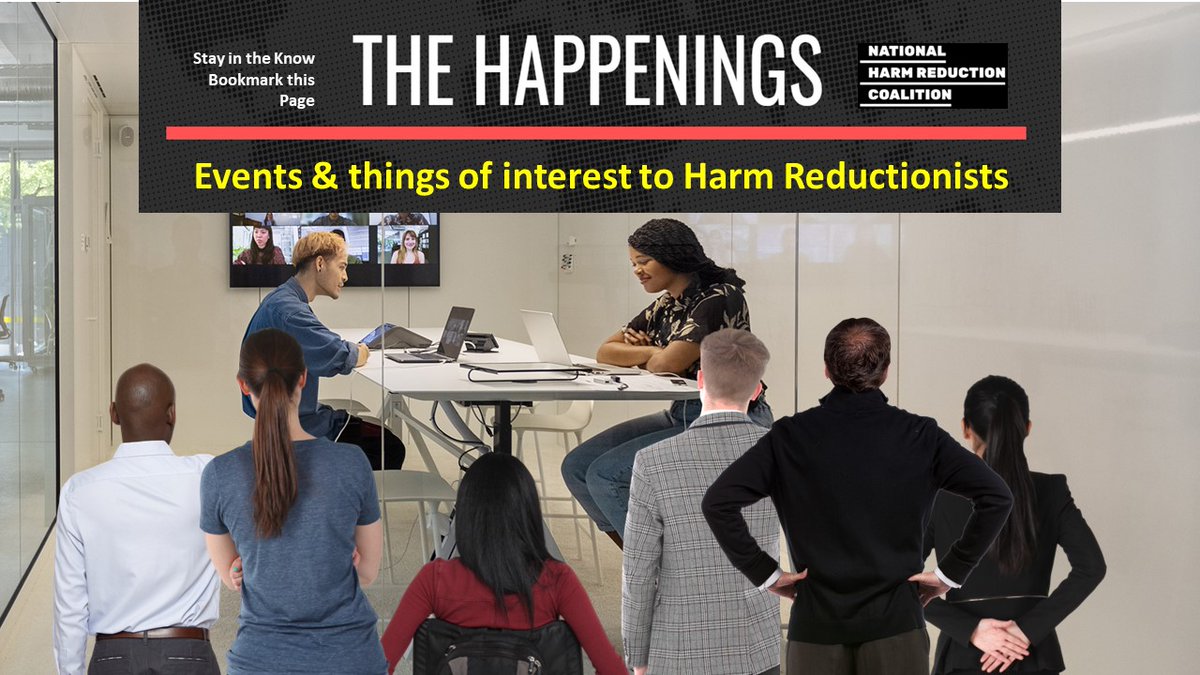 We’re thrilled to share “The Happenings,” a site that serves as a hub for #harmreduction community building through events, webinars, & meetings info. Share what’s happening in your area & online to build on our collective learning, wisdom & experiences: bit.ly/3FMXrg9