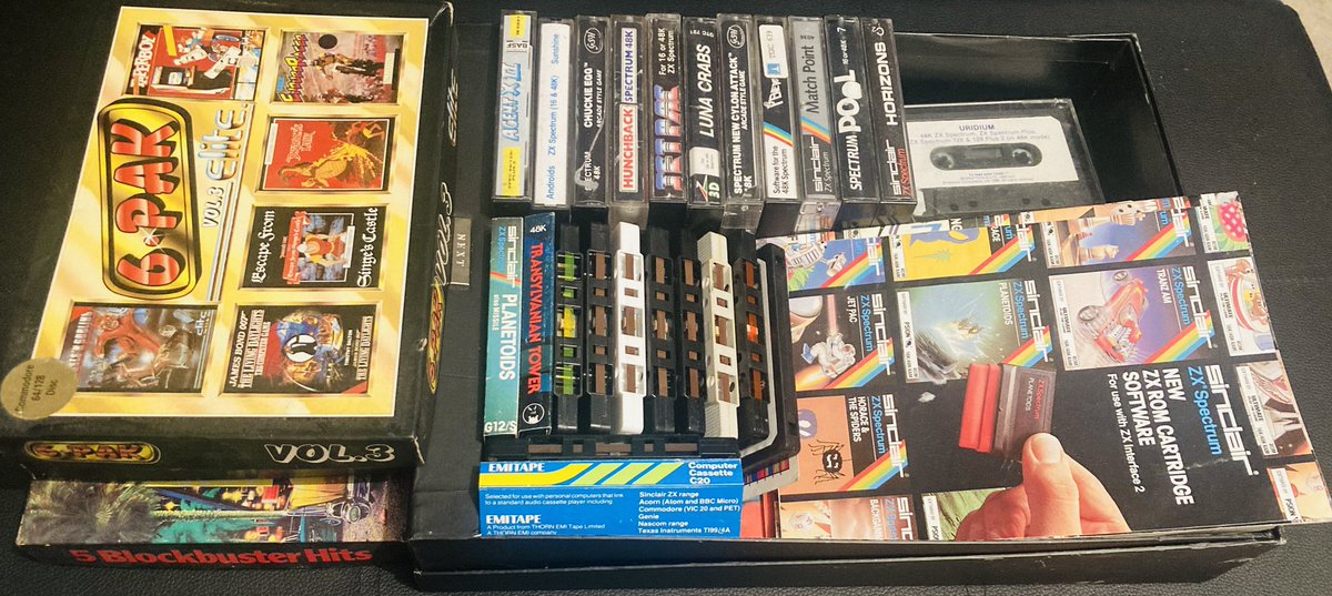 Might have picked up a box of Commodore and ZX Spectrum games! #commodore64 #ZXSpectrum #Retro