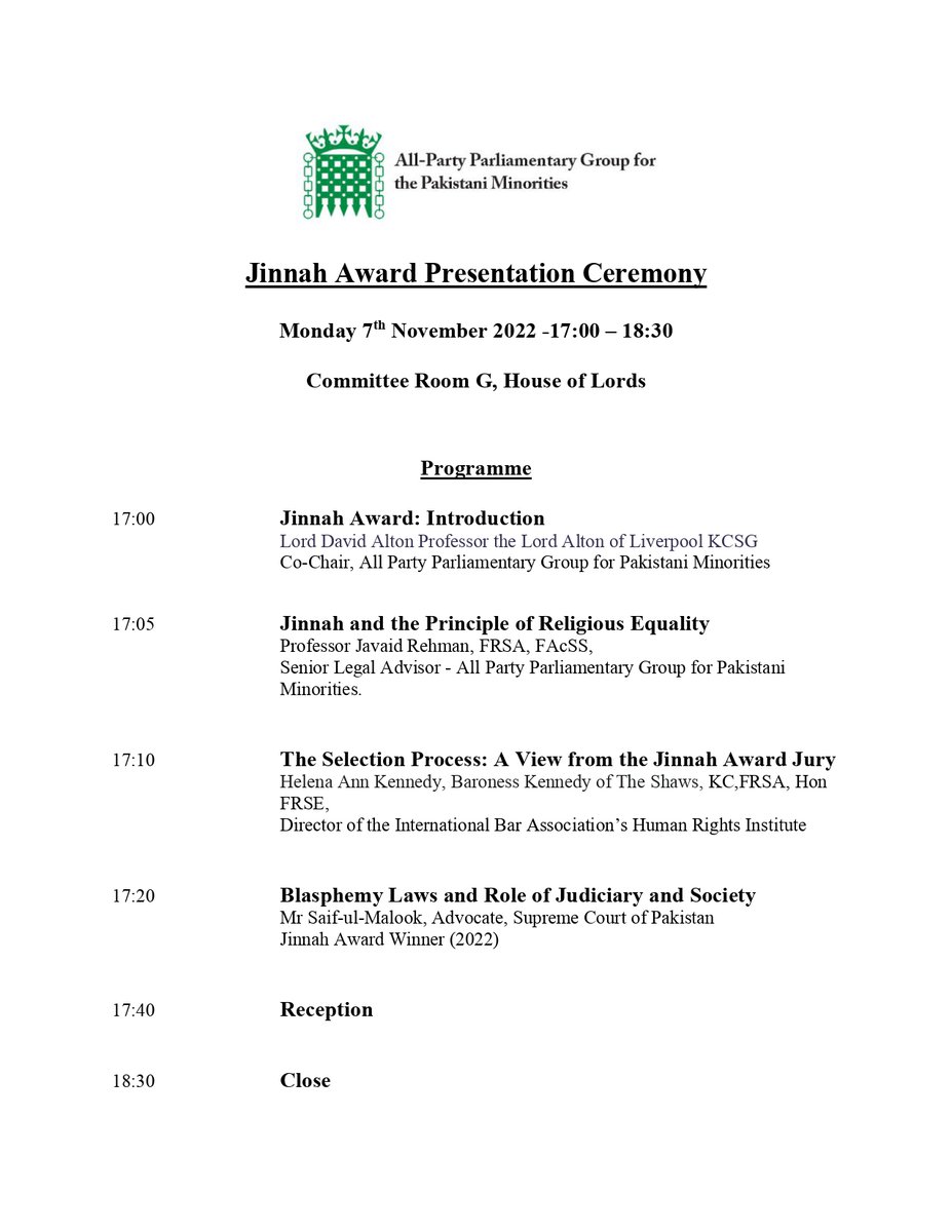 APPG Pakistani Minorities tweet media