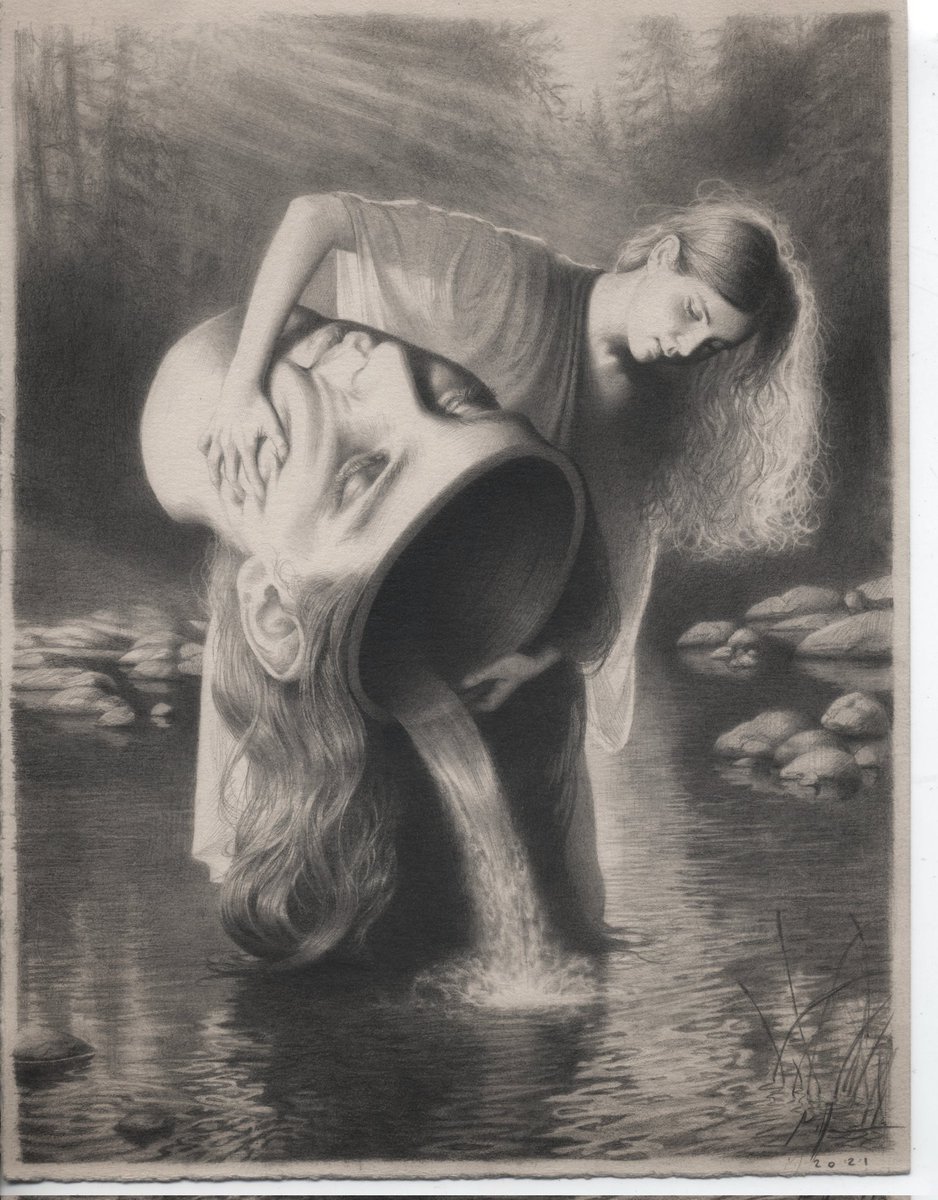 Really proud of the hair and the squished cheek in this one