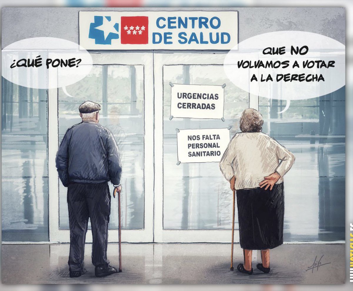 Viñeta de Luiso García.

#AyusoDimisión   #AyusoAPrisión