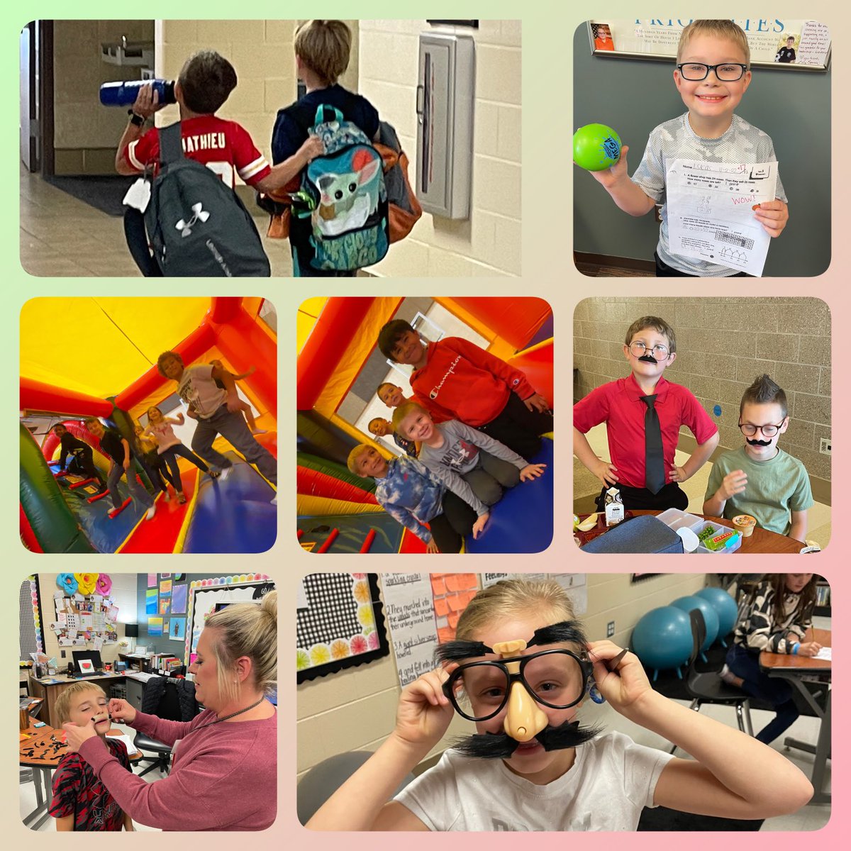 Honoring strong attendance learners with inflatable fun, treasure box visit for 💯%, &amp; other priceless moments ⁦<a href="/buchelem/">Buchanan Elementary</a>⁩❣️ #wearebranson🏴‍☠️🖤