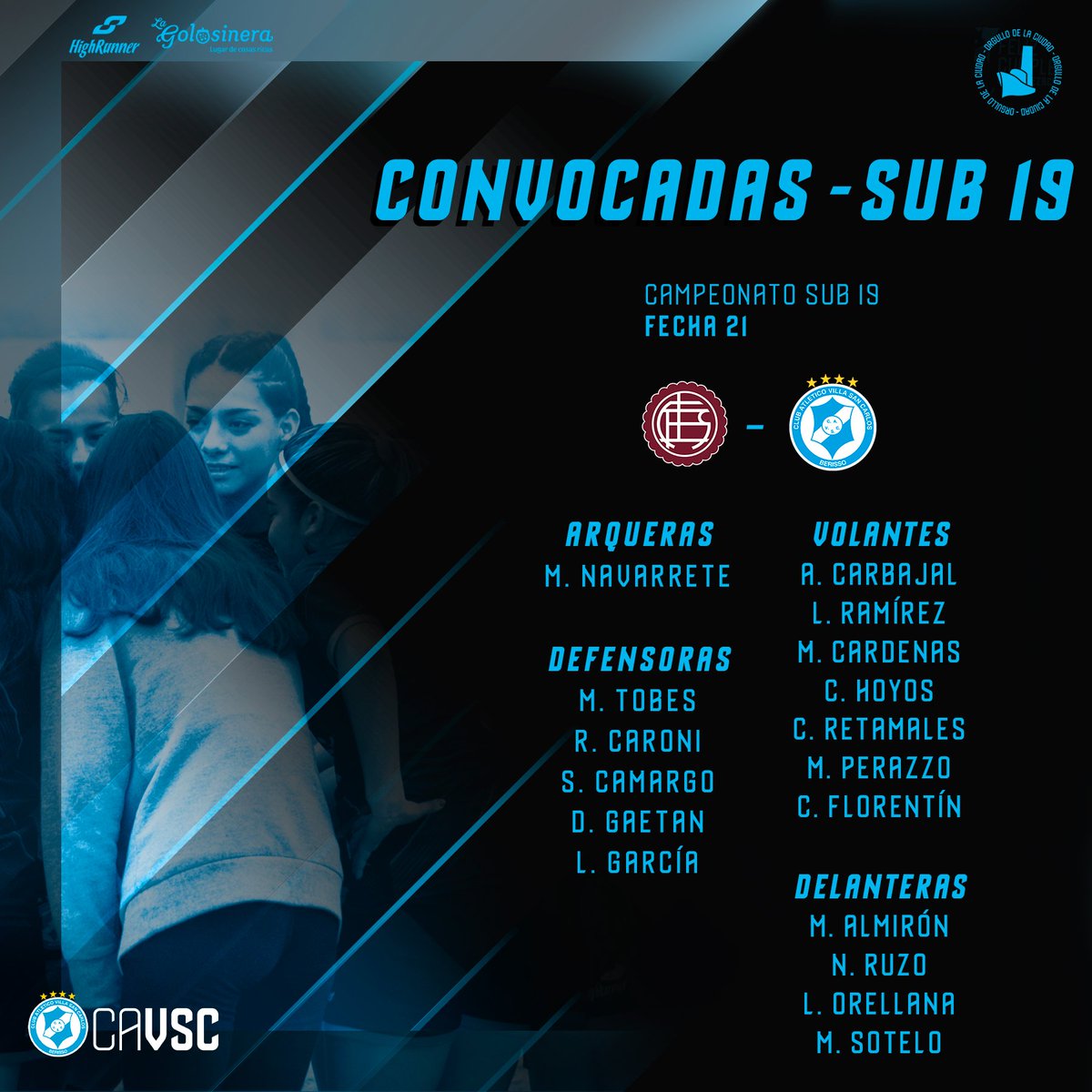 VSCFem's tweet image. 📋🔥 Lista de citadas para afrontar la última jornada de los Campeonatos Sub19 y Sub16 ante @clublanus

#SomosVillaSanCarlos 
#VSCFem