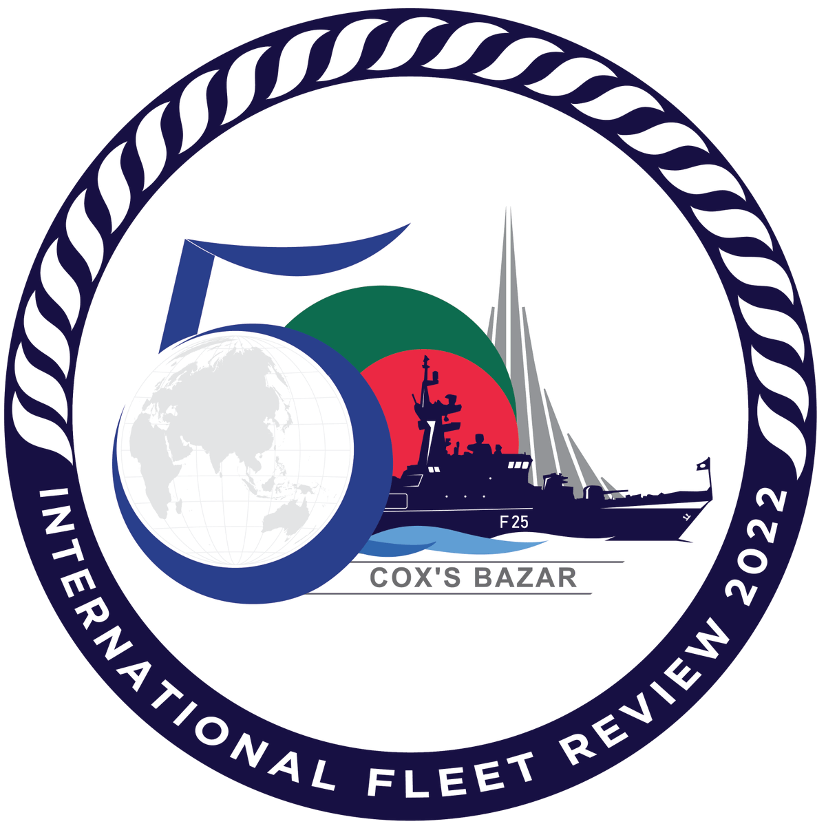 DefenseDtb's tweet photo. Bangladesh Navy is going to host & organize International Fleet Review (IFR) 2022 for the first time at Cox’s Bazar from 6-9 December 2022. Over 55 friendly nations have been invited to join the celebration with their naval ships and representatives. https://t.co/dcxjhEheB1