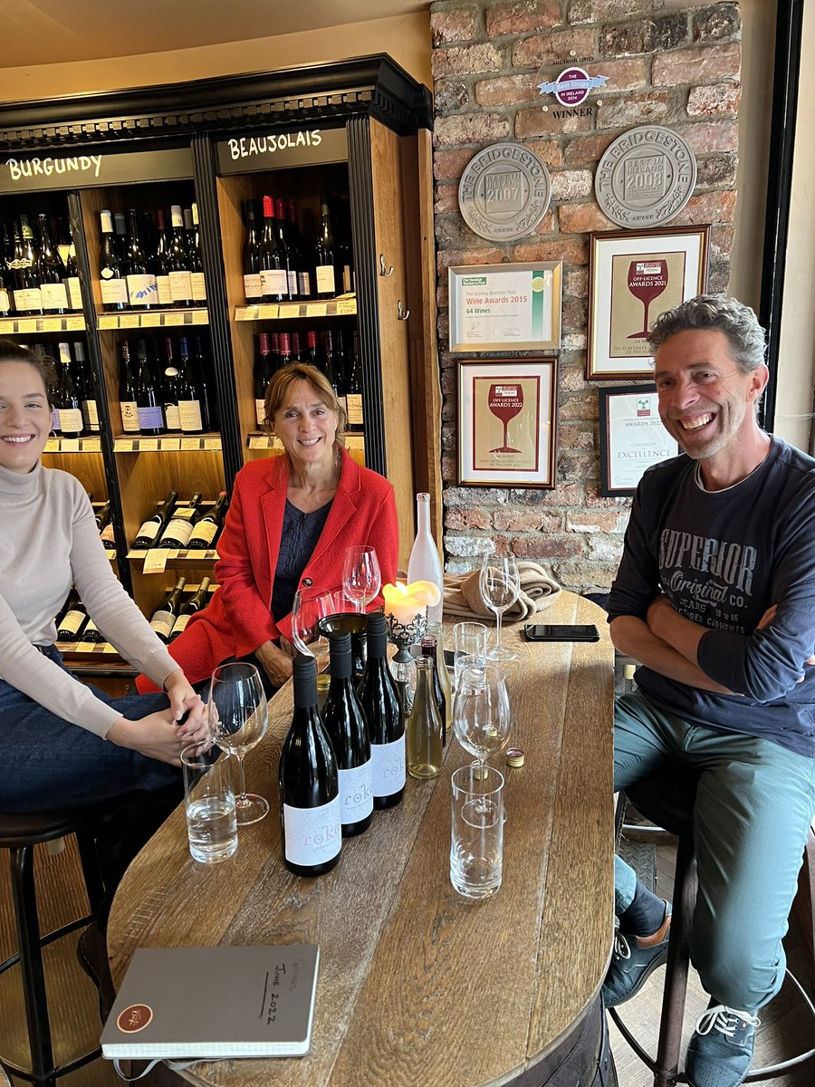 A quick tasting of the Roka 2022’s with Sinead and Liam this morning. Their Slovenian estate is going from strength to strength. We tasted barrel samples &amp; they herald a very exciting vintage.Can’t wait to taste them when their journey to bottle has finished <a href="/cabotandco/">Liam & Sinead Cabot</a>
