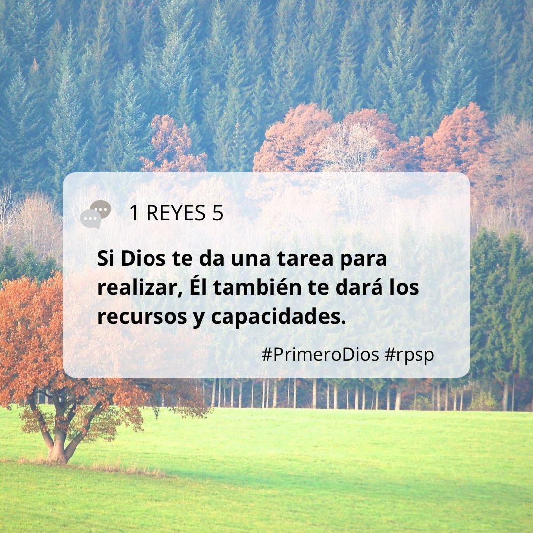 #PrimeroDios #rpsp #1Reyes 5