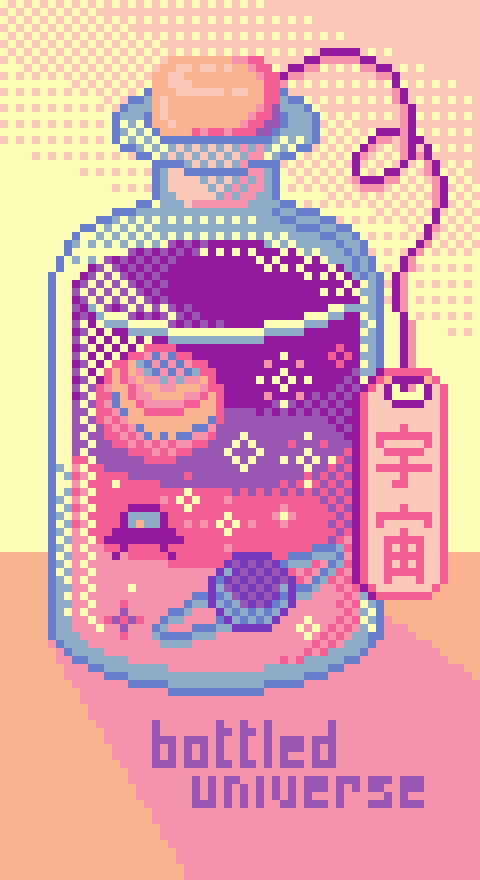 interprete_me's tweet photo. Pixel Art do Universo Engarrafado. O kanji (宇宙) é de "universo". Timelapse aqui: https://t.co/CQEOvP67vd
#pixelart #halloween #comodesenhar #cursopixelart #pixelartcreator #timelapse https://t.co/MXqdj6ZB6W
