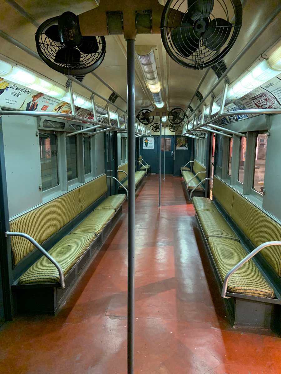 dtlawson's tweet photo. The @NYTransitMuseum in Brooklyn had been on my list for years and I finally went. The museum is in a decommissioned subway station and on the platforms you can explore NYC subway cars from across the decades, complete with old ads. One of my favorite museums Iโve ever been to. https://t.co/k1yIkLYTFE