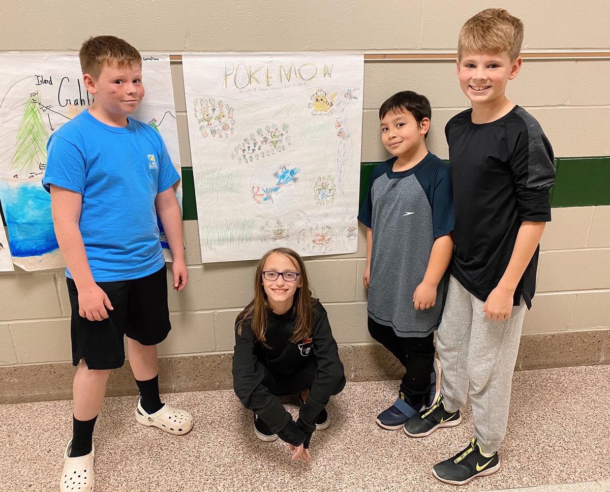miss_dudra's tweet image. This week students did some creative collaboration! They thought outside of the box to develop their own balanced ecosystem. Creating organisms that all have specific roles within their imaginary world! #modelmustangs