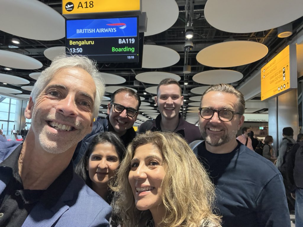 Off to Bengaluru for the <a href="/GlobalTechAdv/">Global Tech Advocates</a> &amp; <a href="/TechIndiaAdv/">Tech India Advocates</a> Summit! <a href="/bindik/">Bindi Karia</a> <a href="/pat_saini/">ps@PennImmigration</a> <a href="/OliBarrett/">Oli Barrett</a> <a href="/nick_giles/">Nick Giles</a> <a href="/MaticBoh/">Matic Boh</a> <a href="/sevenhillsviews/">Seven Hills BPI</a> <a href="/British_Airways/">British Airways</a> <a href="/TechLondonAdv/">Tech London Advocates</a> <a href="/AniKaprekar/">Ani Kaprekar</a> <a href="/AfMalhotra/">Af Malhotra</a> <a href="/Penningtonslaw/">Penningtons Manches Cooper</a>