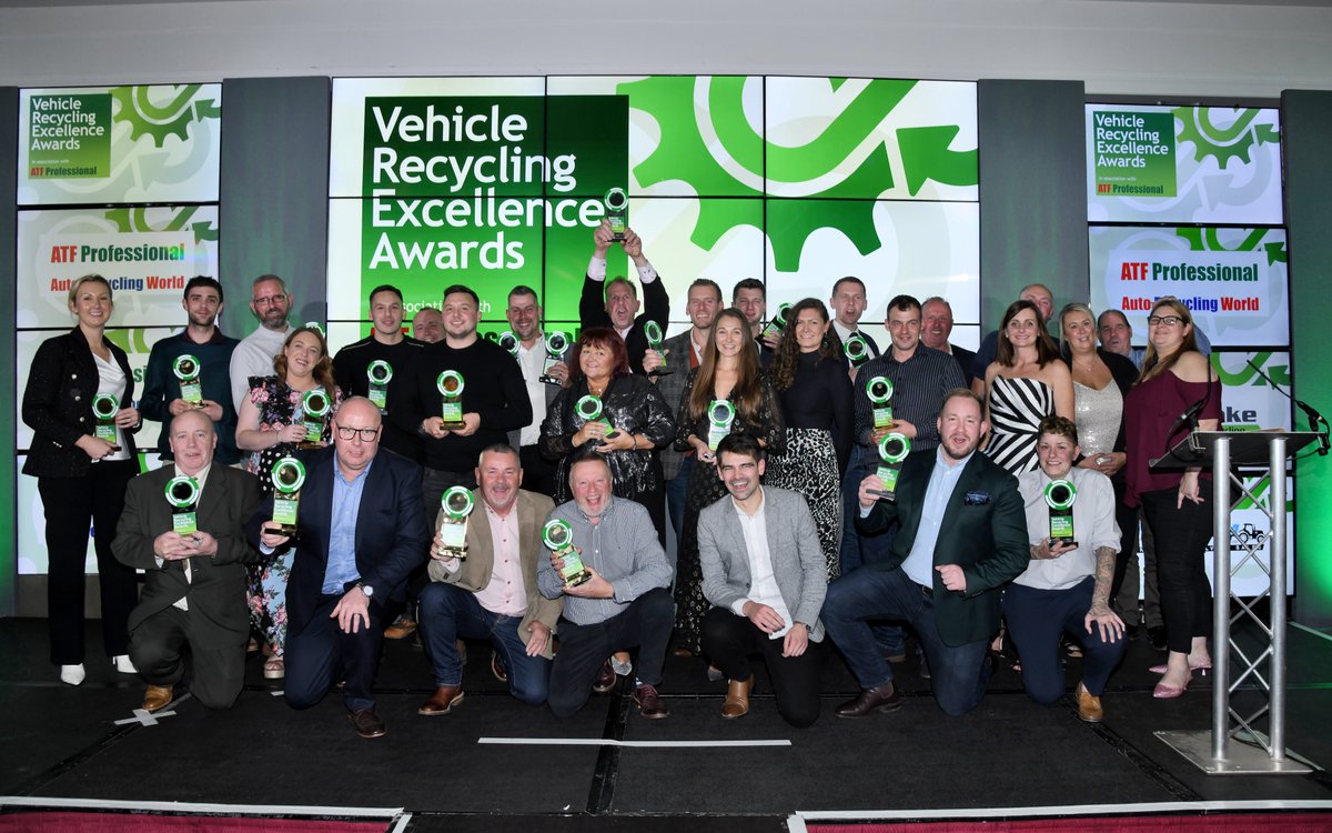VREAwards's tweet photo. CONGRATULATIONS to the Winners at the Vehicle Recycling Excellence Awards 2022! A huge thanks to the Sponsors, entrants &amp; attendees! 
@AtfProfessional @e2etotalloss @AdamHewittLtd @CopartUKLimited @eBay_UK @LBR_Solutions @silverlakeautos @Synetiqltd @WardRecycling @QuentinWillson https://t.co/evQ68A4Js2