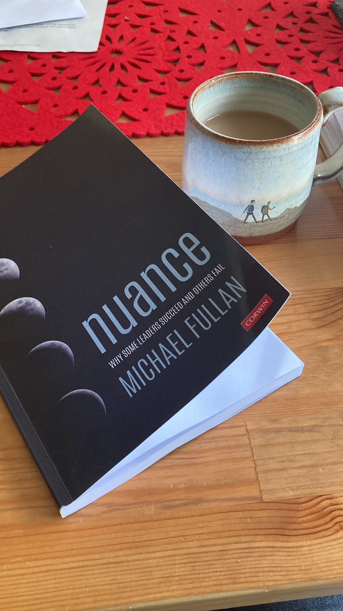 Thank you @mimmac27 finally getting round to reading your recommendation ‘Nuance’ is already resonating with me. @MichaelFullan1 #TalkScottishEducation