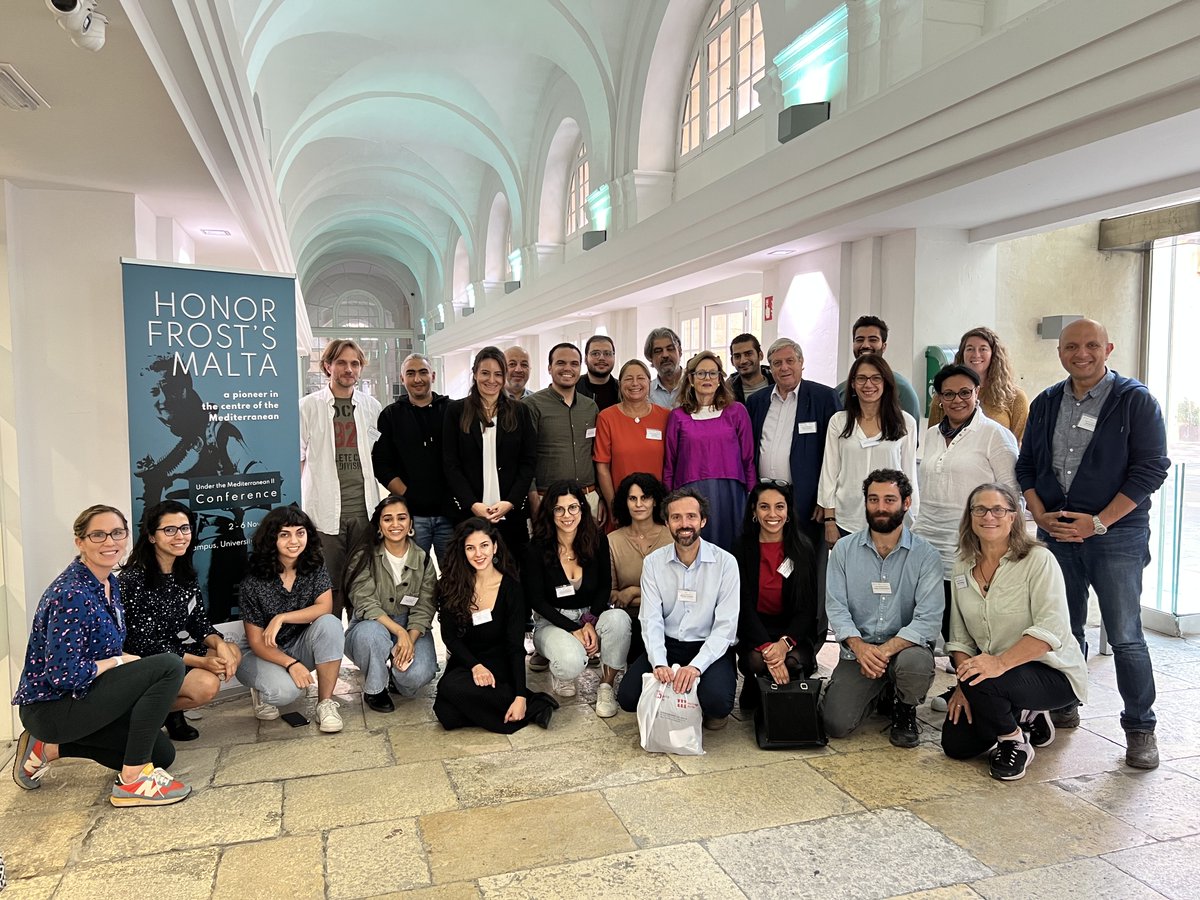 Honor Frost left an incredible legacy to support maritime archaeologists working in the Mediterranean region, some of whom are pictured here at the Under the Mediterranean 2 conference. Onwards to more discoveries, more capacity building, and Under the Mediterranean 3.