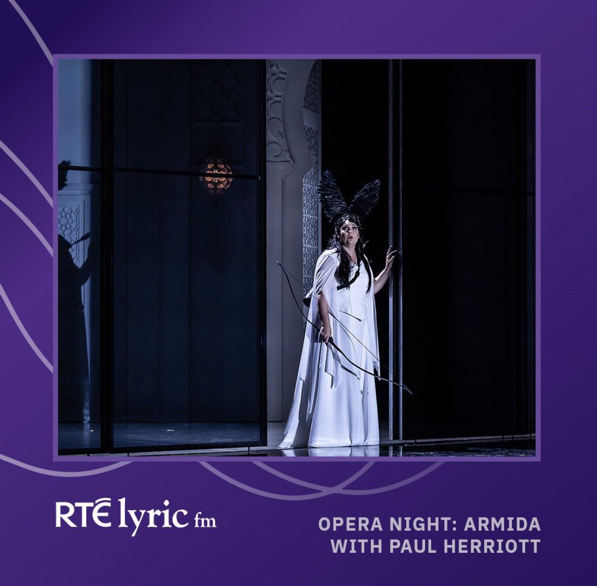 Looking forward to tonight’s <a href="/wexfordopera/">WexfordFestivalOpera</a> production of Dvorak’s Armida from the <a href="/NatOperaHouse/">National Opera House</a> if you can’t be in the audience - tune into <a href="/RTElyricfm/">RTÉ lyric fm</a> at 8pm to hear @jenniferdsop in the title role alongside <a href="/GKSchneider/">Gerard Schneider</a> Listen live or catch up bit.ly/3E5xfwh