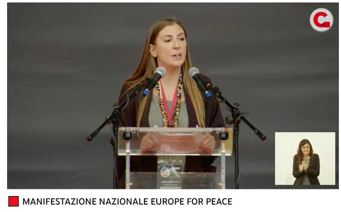 'Chiediamo al Segretario Generale dell'Onu di convocare urgentemente una Conferenza Internazionale per la pace, per ristabilire il rispetto del diritto internazionale, per garantire la sicurezza reciproca e impegnare tutti gli Stati ad eliminare le armi nucleari' #EuropeforPeace