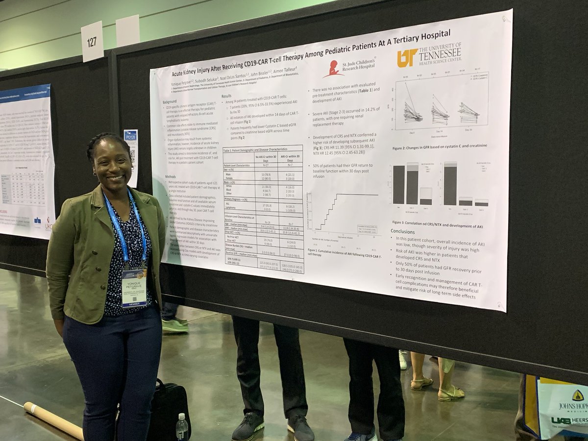 Make sure you catch ⁦<a href="/PetgraveYonique/">Yonique Petgrave</a>⁩ at her poster today! #ASN2022 #ASNkids #AKi #Onconeph 🫘🙌🏼