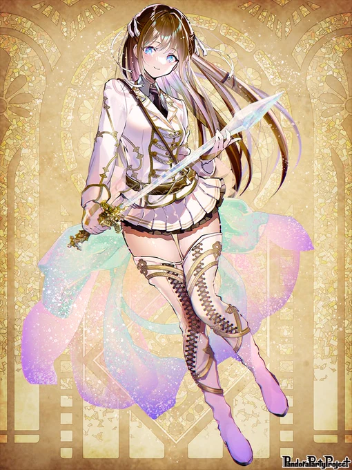 【PBW】フルセット+おまけイラスト公開されました。ふとももに力を入れています!リクエストありがとうございました!『Pandora Party Project』(C)稲咲/  #PBW #PandoraPartyProject 
