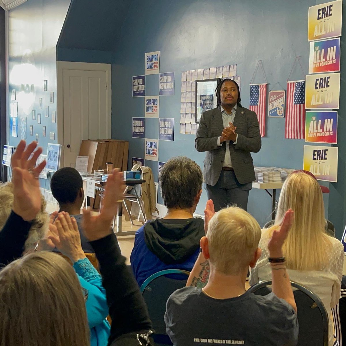 malcolmkenyatta's tweet photo. Always a great time in Erie. 🫶

Folks are fired up for @JoshShapiroPA @JohnFetterman @DanPastorePA https://t.co/2ZwNRP1rky
