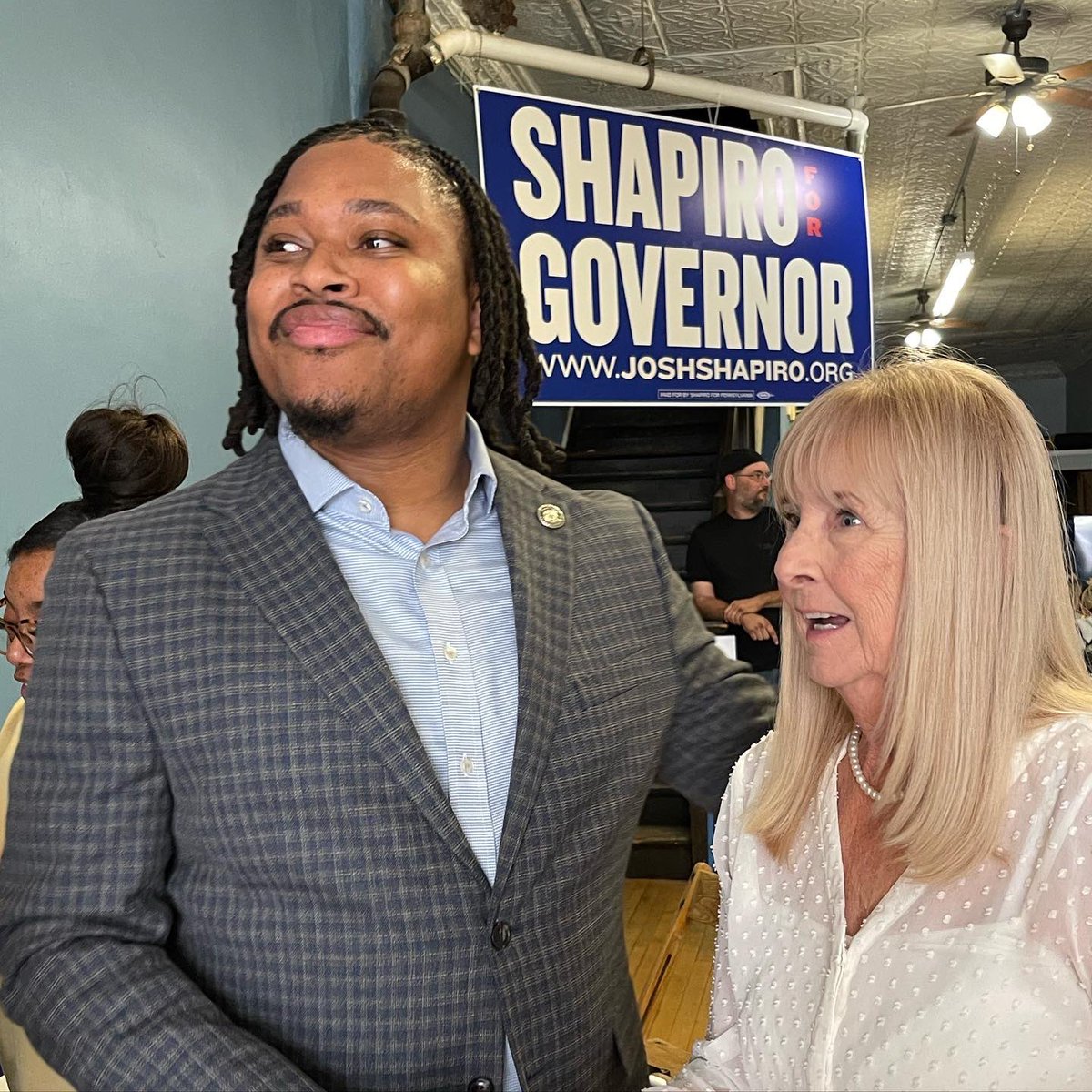 malcolmkenyatta's tweet photo. Always a great time in Erie. 🫶

Folks are fired up for @JoshShapiroPA @JohnFetterman @DanPastorePA https://t.co/2ZwNRP1rky