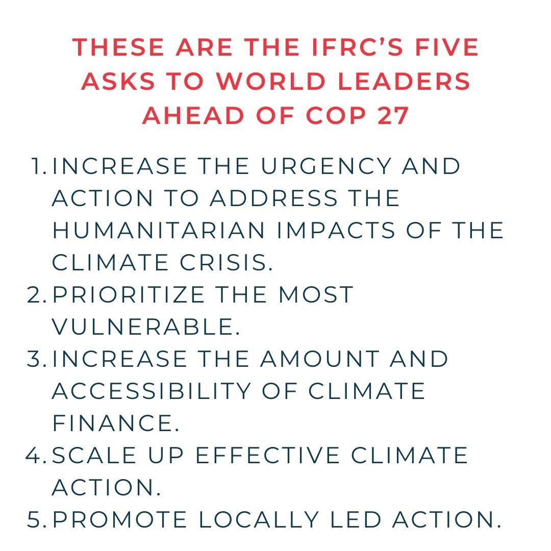 We are aware that We must put local first if we’re going to solve the climate crisis. But first, we need a global consensus to set off. That's why we attach real importance to #COP27. See our demands 👇🏼