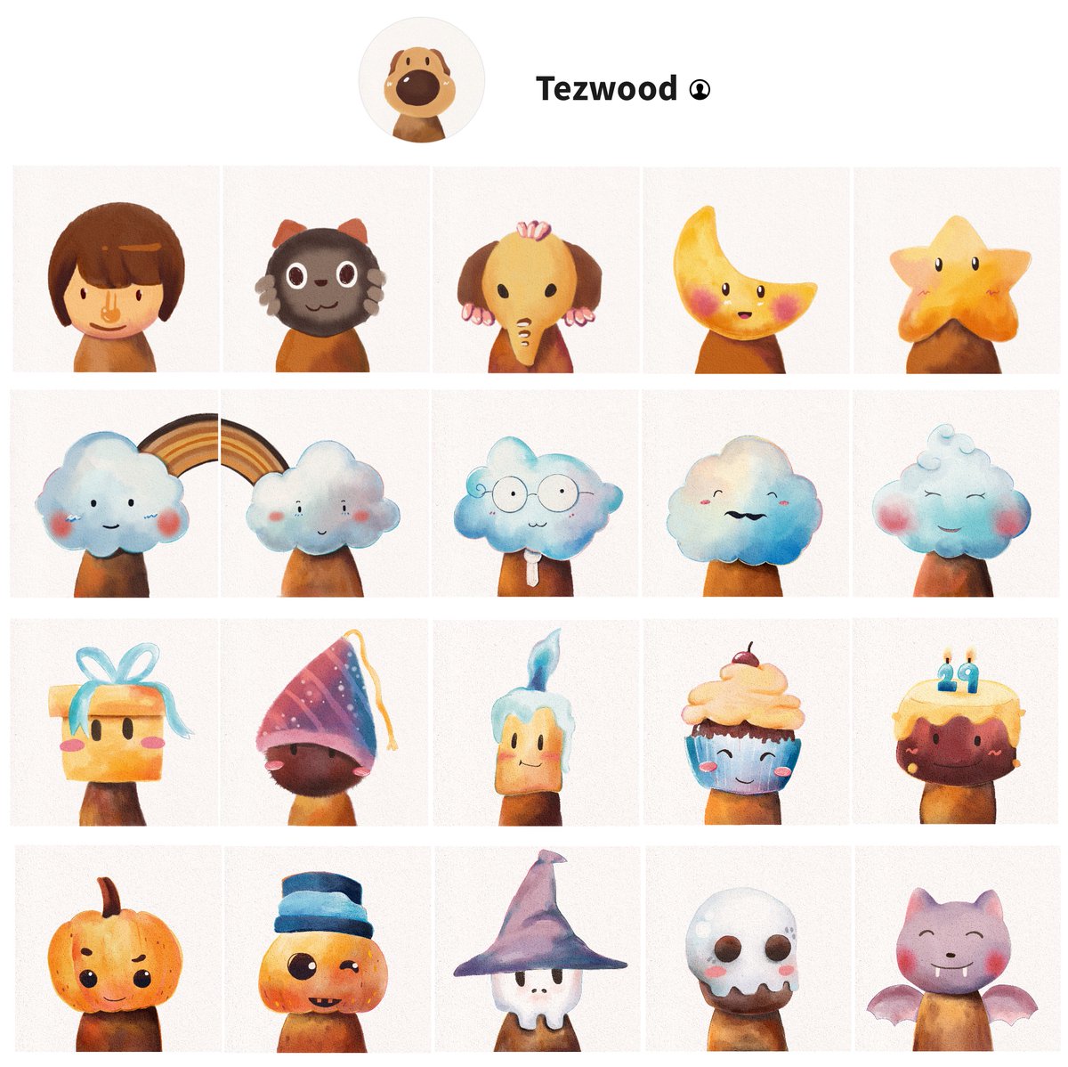 "TezWood"
1/1 hand drawing PFP inspired by wood craving🪵
objkt.com/collection/KT1…

Updated #TezWoodNFT
Now we have 21 members

#NFT #pfp #tezos #tezosart #objkt #Watercolor #wood #handdrawn #NFTThaicommunity #NFTthai