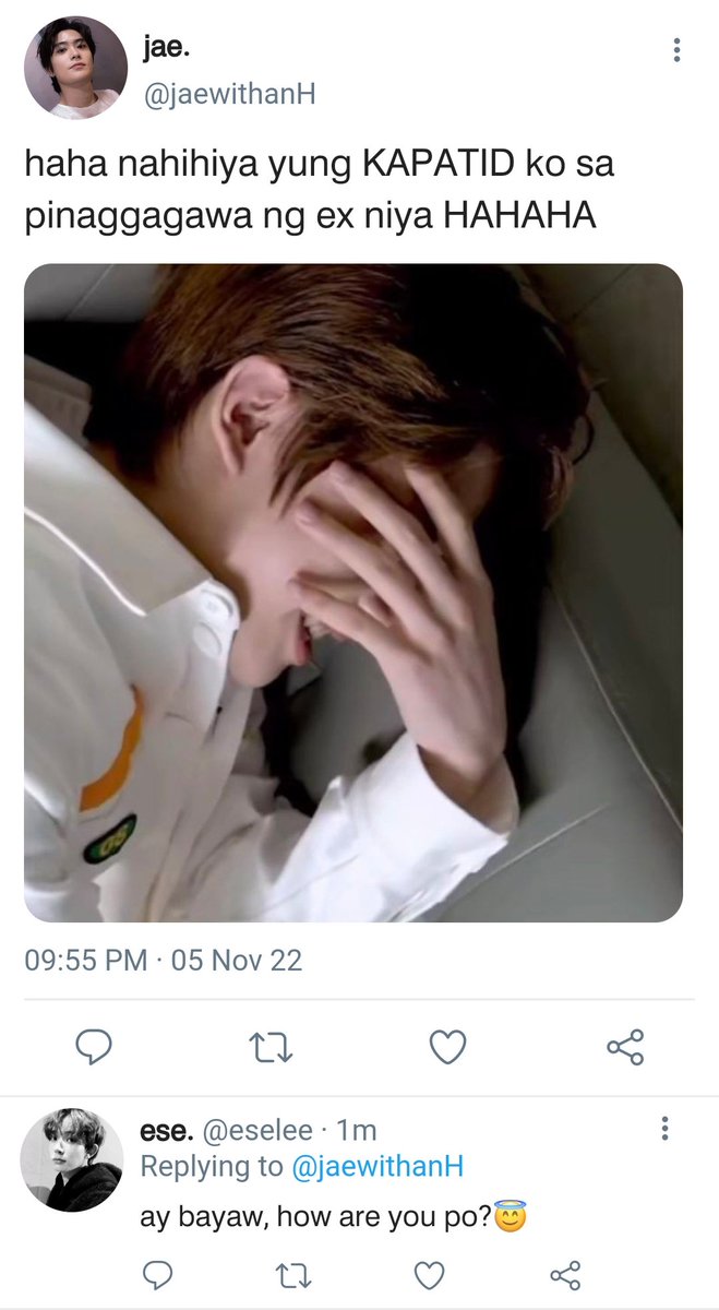 #heejake two tweets au kung saan ang ex ni ikeu na si ese ay todo kung makalait sa "bago" niya kuno.

(1/2)