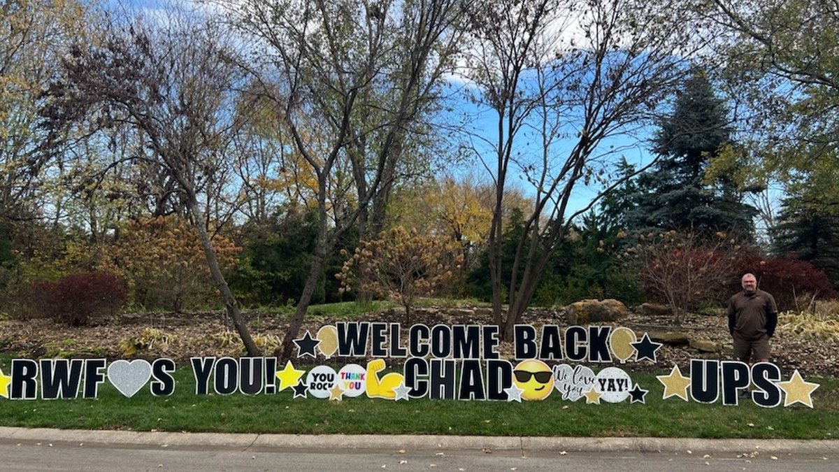 We're feeling the 🤎 for #UPSer Chad Burgoon. After being gone for a while, some of his customers provided a special welcome back.#ThankAUPSer