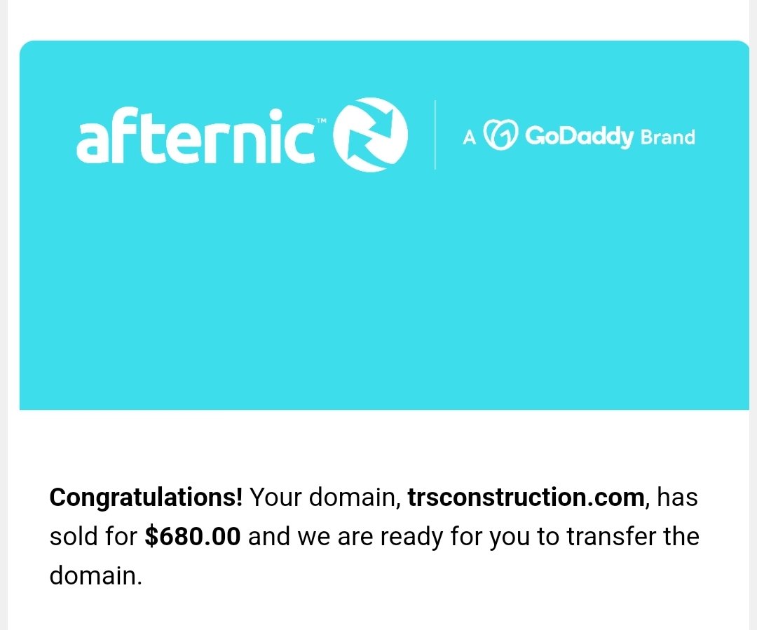 Ubaid293's tweet image. Sold 3 days ago , Thanks to @afternic