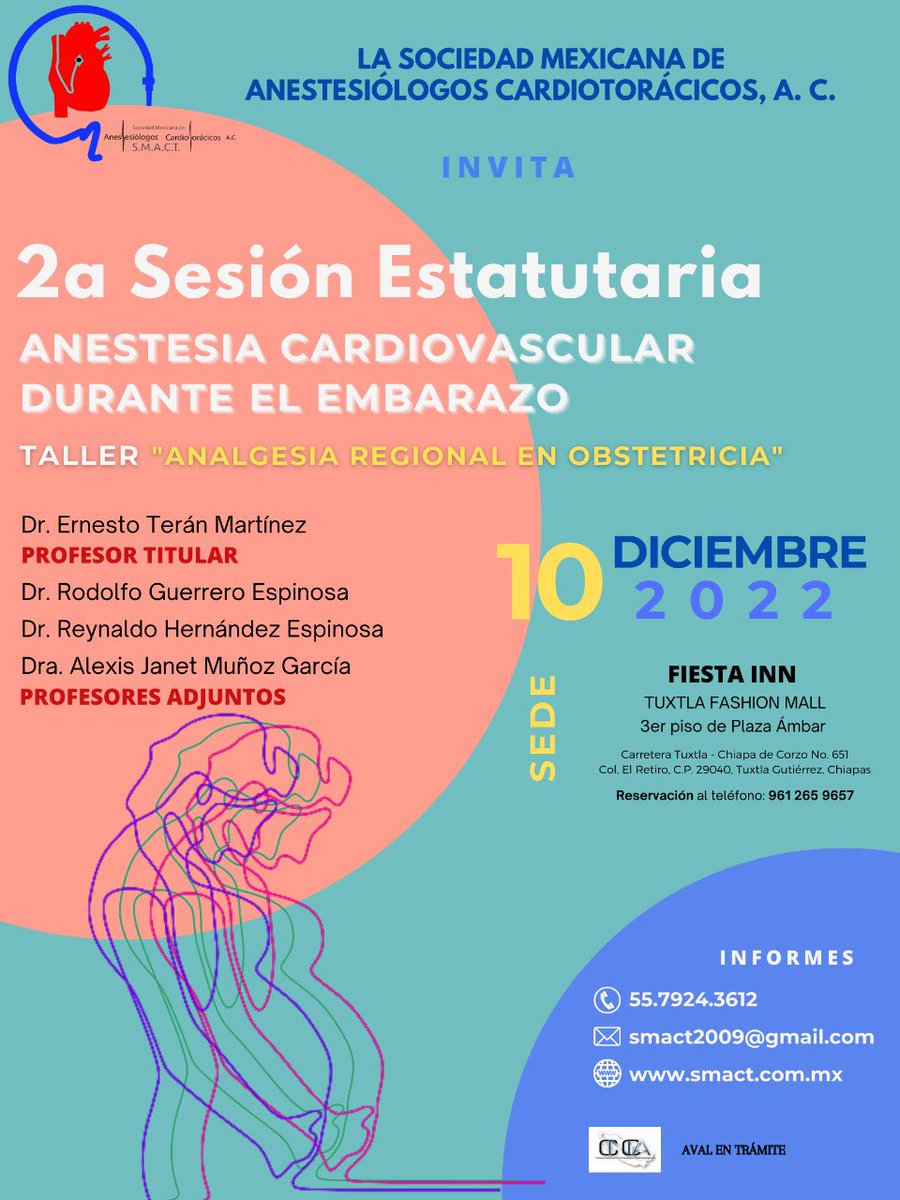 Colegio De Anestesiología Del Estado De Chiapas (@coanechoficial) on Twitter photo 