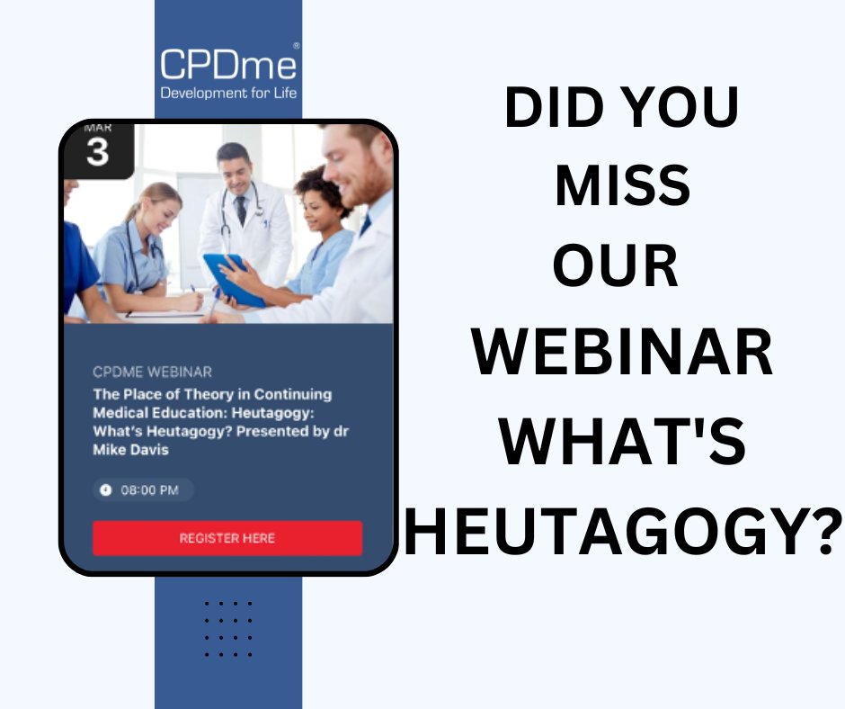 THERE IS STILL A CHANCE TO WATCH THIS WEBINAR, PRESENTED BY DR MIKE DAVIS.
cpdme.com
TO ACCESS THIS WEBNAR JOIN US TODAY! MESSAGE OUR TEAM FOR THIS MONTHS BEST DISCOUNT CODES